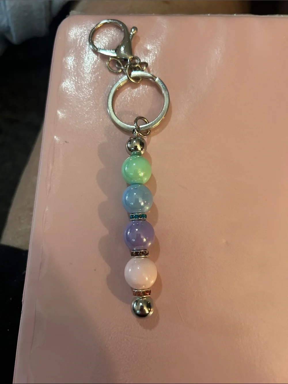 Beaded Keychains , multi colored - Picture 2 of 9